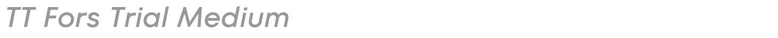 TT Fors font preview